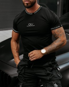 T-SHIRT MĘSKI O LA VOGA RAIL CZARNY