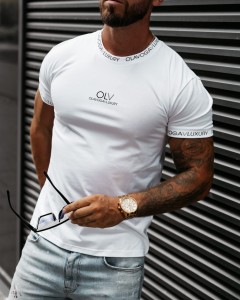 T-SHIRT MĘSKI RAIL O LA VOGA BIAŁY