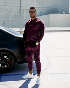 KOMPLET MĘSKI O LA VOGA HEYDAY ŚLIWKOWY 