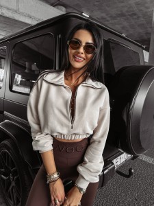 BLUZA DAMSKA O LA VOGA CONSETT BEŻOWY 