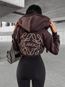 BLUZA DAMSKA O LA VOGA MAROON CZEKOLADOWY