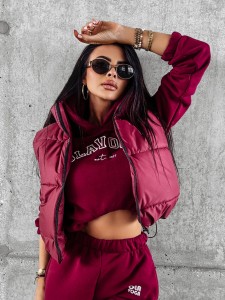 KAMIZELKA DAMSKA O LA VOGA CROWN BURGUND
