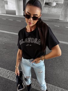 T-SHIRT DAMSKI O LA VOGA MARIDA CZARNY