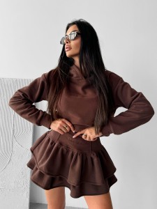 BLUZA DAMSKA VOLA O LA VOGA CZEKOLADOWY