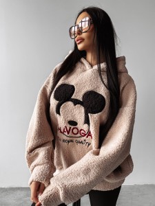 BLUZA DAMSKA MAUSI O LA VOGA BEŻOWY