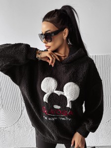 BLUZA DAMSKA MAUSI O LA VOGA CZARNY