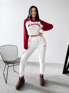 KOMPLET DAMSKI OCIEPLANY ARIZONA O LA VOGA ECRU BORDO