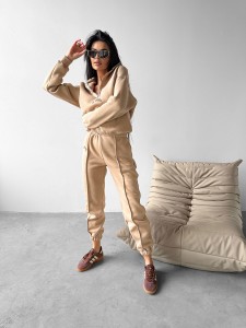 KOMPLET DAMSKI PAPEL O LA VOGA BEŻOWY