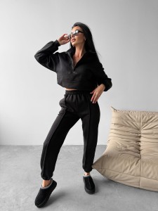 KOMPLET DAMSKI PAPEL O LA VOGA CZARNY