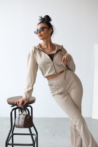 KOMPLET DAMSKI TUTO O LA VOGA BEŻOWY