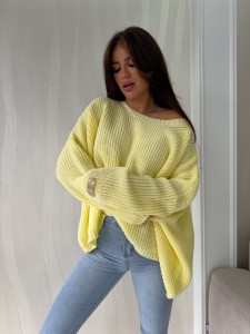 SWETER DAMSKI ZARRA BY ME BANANOWY 