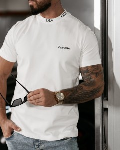 T-SHIRT MĘSKI HERITAGE O LA VOGA ECRU