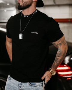 T-SHIRT MĘSKI HERITAGE O LA VOGA CZARNY