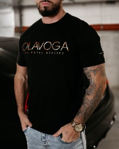 T-SHIRT MĘSKI GLOW O LA VOGA CZARNY