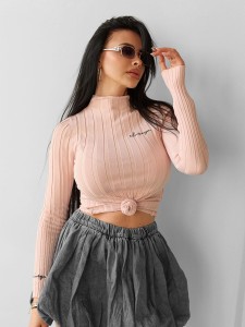 SWETER DAMSKI PIPER O LA VOGA PUDROWY RÓŻ