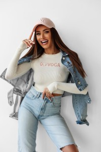 SWETER DAMSKI JACQUELINE O LA VOGA ECRU