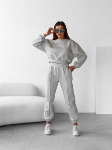 KOMPLET DAMSKI SCRITTO O LA VOGA SZARY