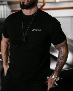 T-SHIRT MĘSKI DARK MODE O LA VOGA  CZARNY 