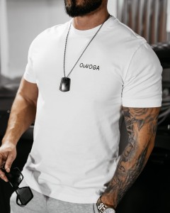 T-SHIRT MĘSKI DARK MODE O LA VOGA  ECRU