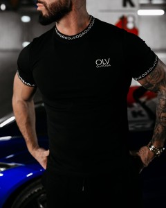 T-SHIRT MĘSKI CAPITAN O LA VOGA CZARNY