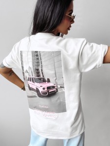 T-SHIRT DAMSKI SATURO O LA VOGA ECRU