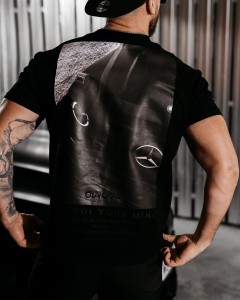 T-SHIRT MĘSKI BERGO O LA VOGA CZARNY