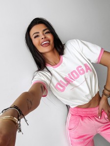 T-SHIRT DAMSKI LEMON O LA VOGA ECRU