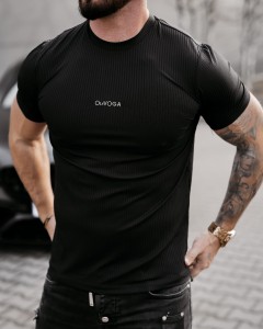 T-SHIRT MĘSKI MORON O LA VOGA CZARNY 