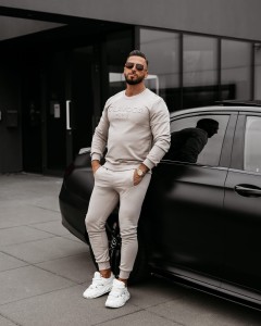 KOMPLET MĘSKI KABUL O LA VOGA BEŻOWY