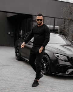 KOMPLET MĘSKI KABUL OLAVOGA CZARNY