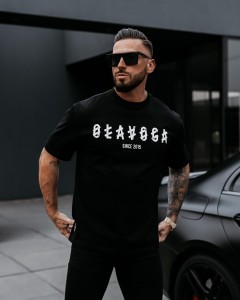 T-SHIRT MĘSKI METAL O LA VOGA CZARNY