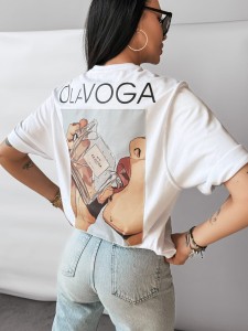 T-SHIRT DAMSKI ONTARIO OLAVOGA ECRU