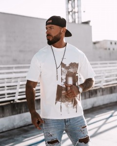 T-SHIRT MĘSKI VERNICE OLAVOGA ECRU