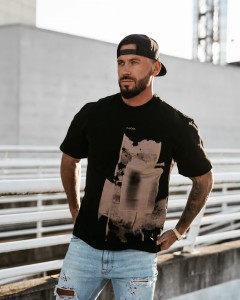 T-SHIRT MĘSKI VERNICE O LA VOGA CZARNY