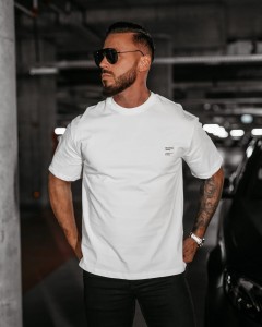 T-SHIRT MĘSKI LANDO O LA VOGA ECRU