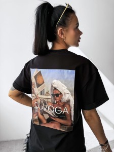 T-SHIRT DAMSKI INVIS O LA VOGA CZARNY 