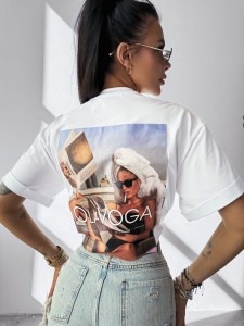 T-SHIRT DAMSKI INVIS O LA VOGA ECRU
