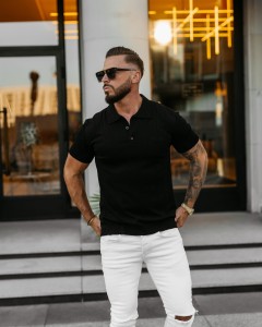 SWETER MĘSKI TERON O LA VOGA CZARNY