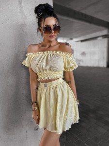 KOMPLET DAMSKI DANTE O LA VOGA ŻÓŁTY