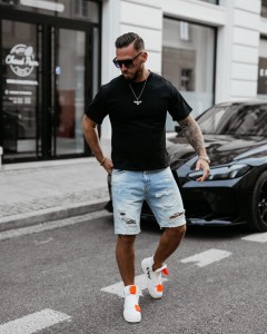 T-SHIRT MĘSKI SHADOW LUXE O LA VOGA  CZARNY