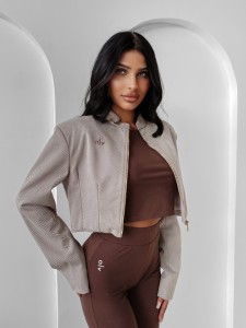 KURTKA DAMSKA DUSKY CHARM O LA VOGA BEŻOWY