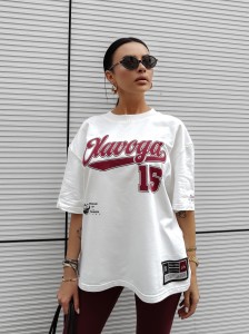 T-SHIRT DAMSKI BULLYS OLAVOGA ECRU