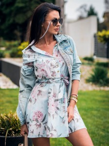 SUKIENKA CASUAL FLOWWERS 3