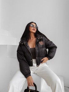 KURTKA DAMSKA VIROON OLAVOGA CZARNY