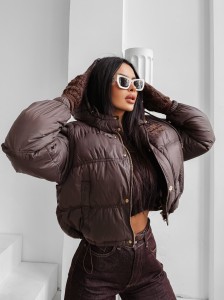 KURTKA DAMSKA VIROON OLAVOGA CZEKOLADOWY