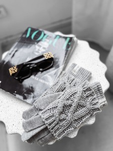 RĘKAWICZKI DAMSKIE DENIA OLAVOGA SZARY