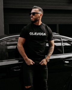 T-SHIRT MĘSKI REAL OLAVOGA CZARNY
