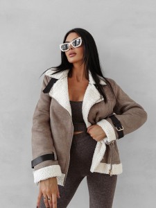 KURTKA DAMSKA SIIN O LA VOGA BEŻOWY