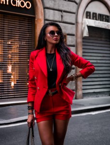 GARNITUR BALMAIN CZERWONY