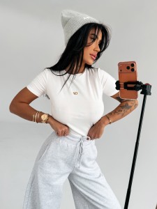 T-SHIRT DAMSKI SIENA OLAVOGA ECRU